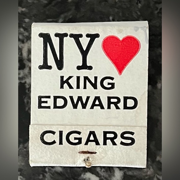KING EDWARD CIGARS I ♥️ Love NY Vintage Matchbook - Picture 1 of 4